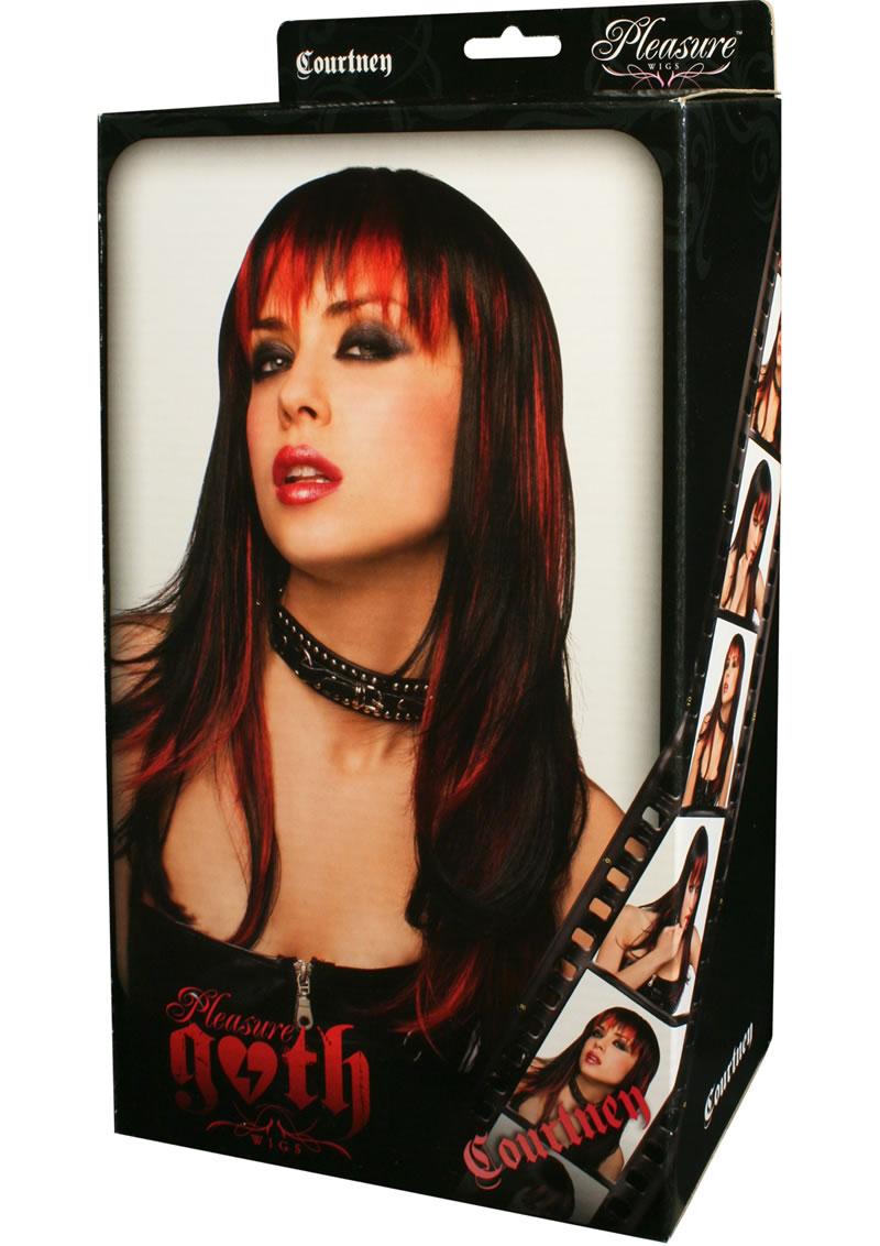 Courtney Wig - Black/Burnt Red/Red