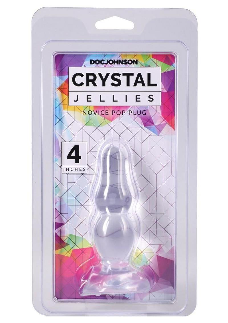 Crystal Jellies Novice Pop Plug - Clear - 4in
