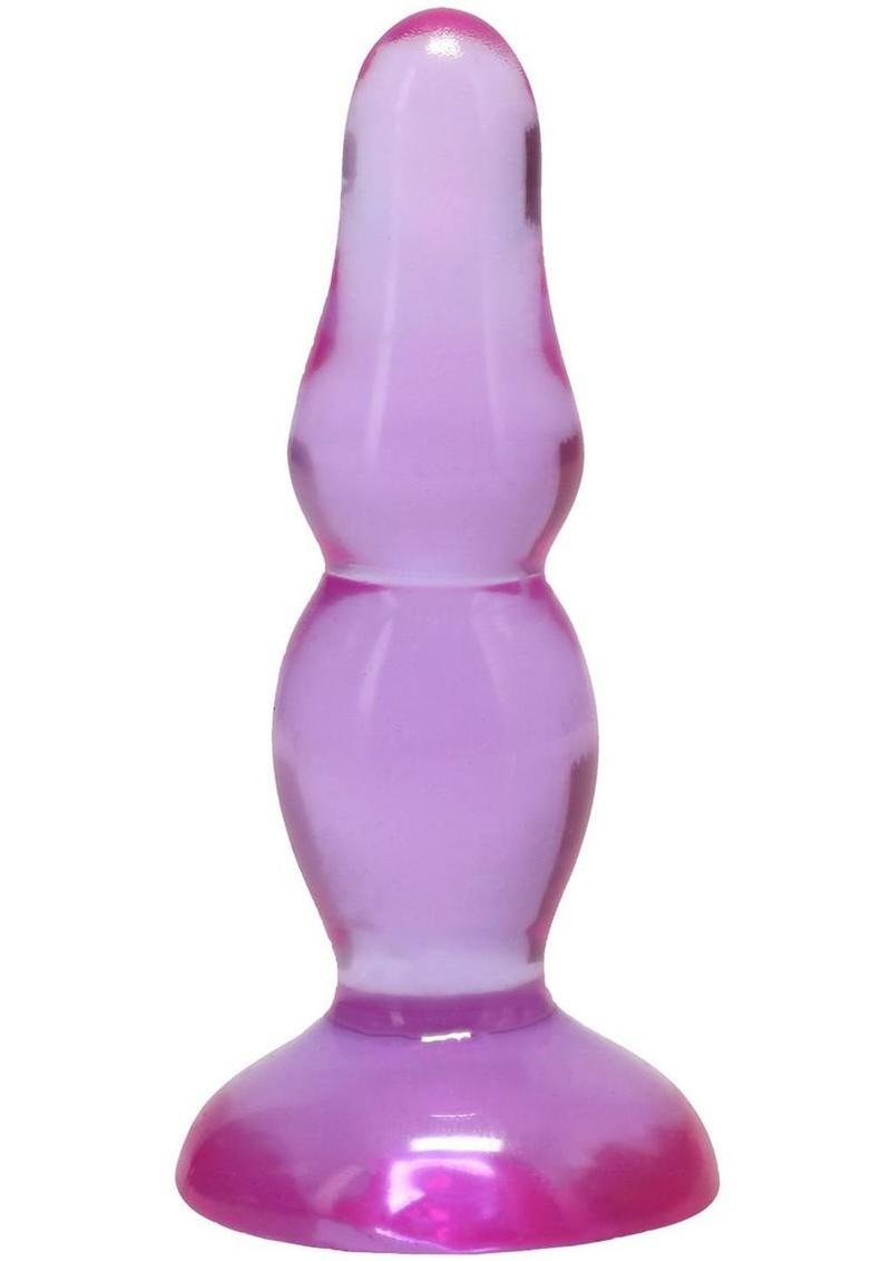 Crystal Jellies Novice Pop Plug - Purple - 4in