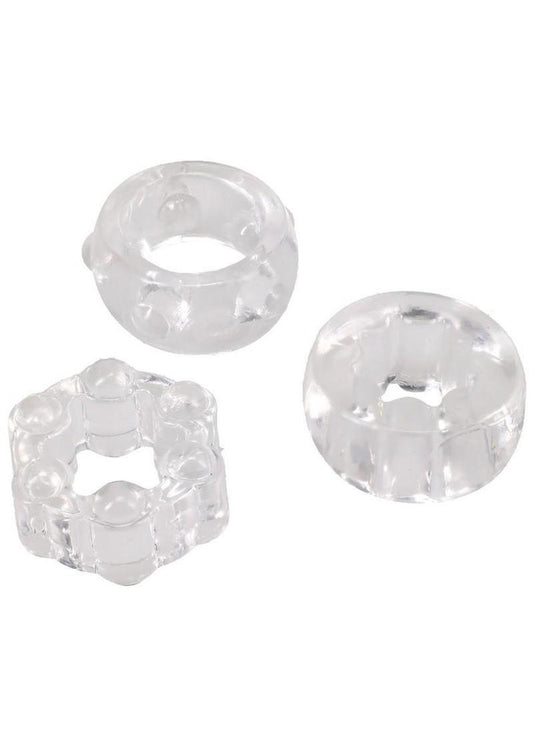 Crystal Jellies Performance Ring - Clear - 3 Piece/Set