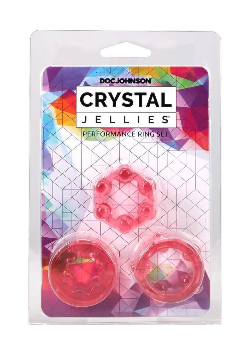 Crystal Jellies Performance Ring - Pink - 3 Piece/Set