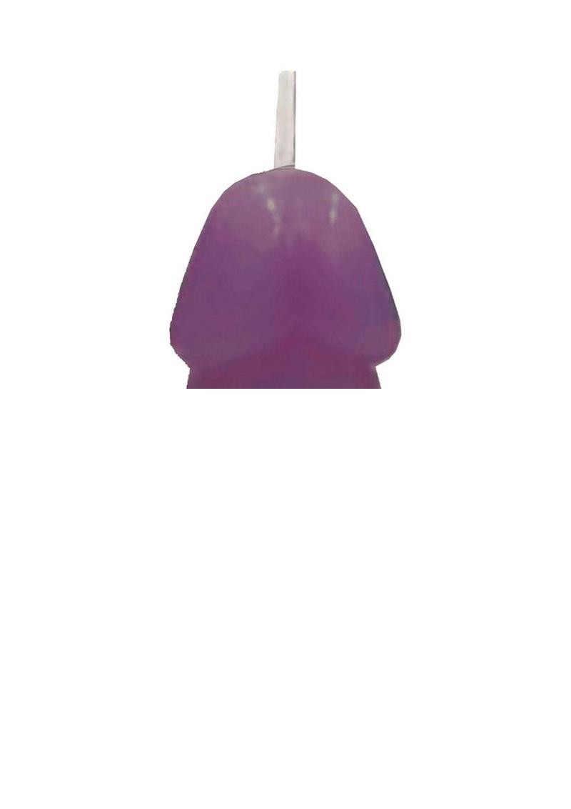 Eden's Candle Vanilla Scented Penis - Eggplant Purple/Purple