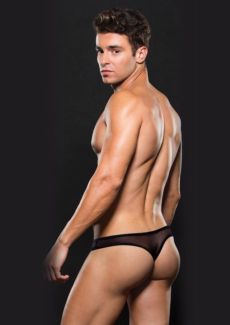 Envy Mesh Thong - Black - XXLarge