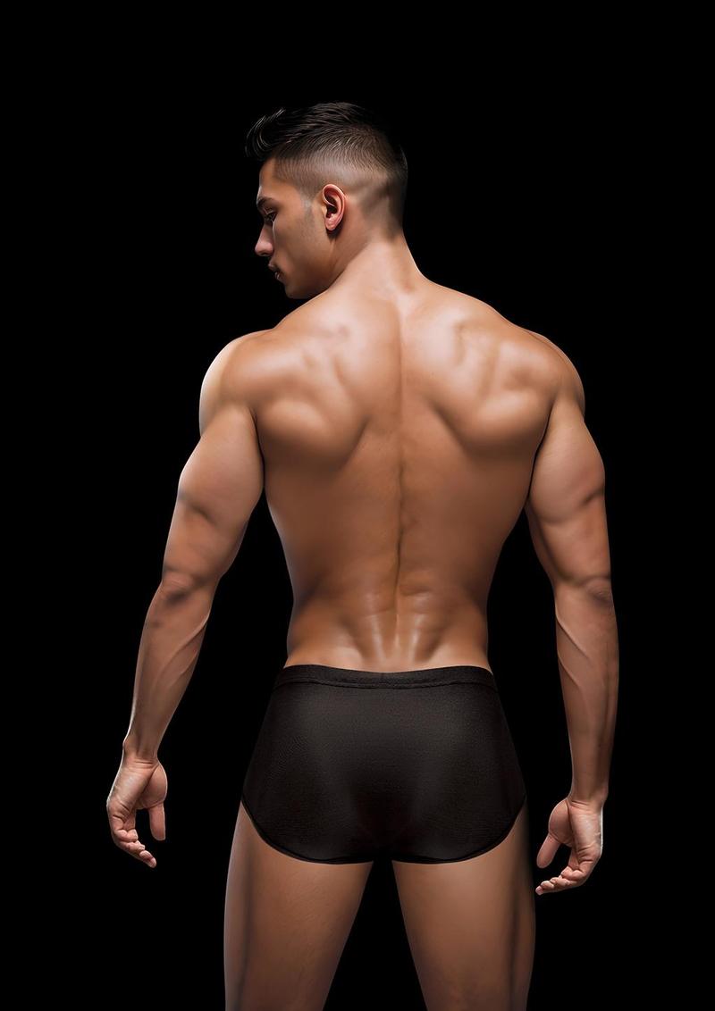 Envy Sexy Slinky Brief - Black - Large/XLarge
