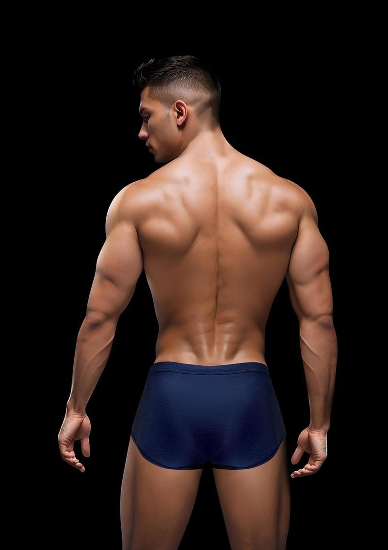 Envy Sexy Slinky Brief - Blue/Navy - Large/XLarge