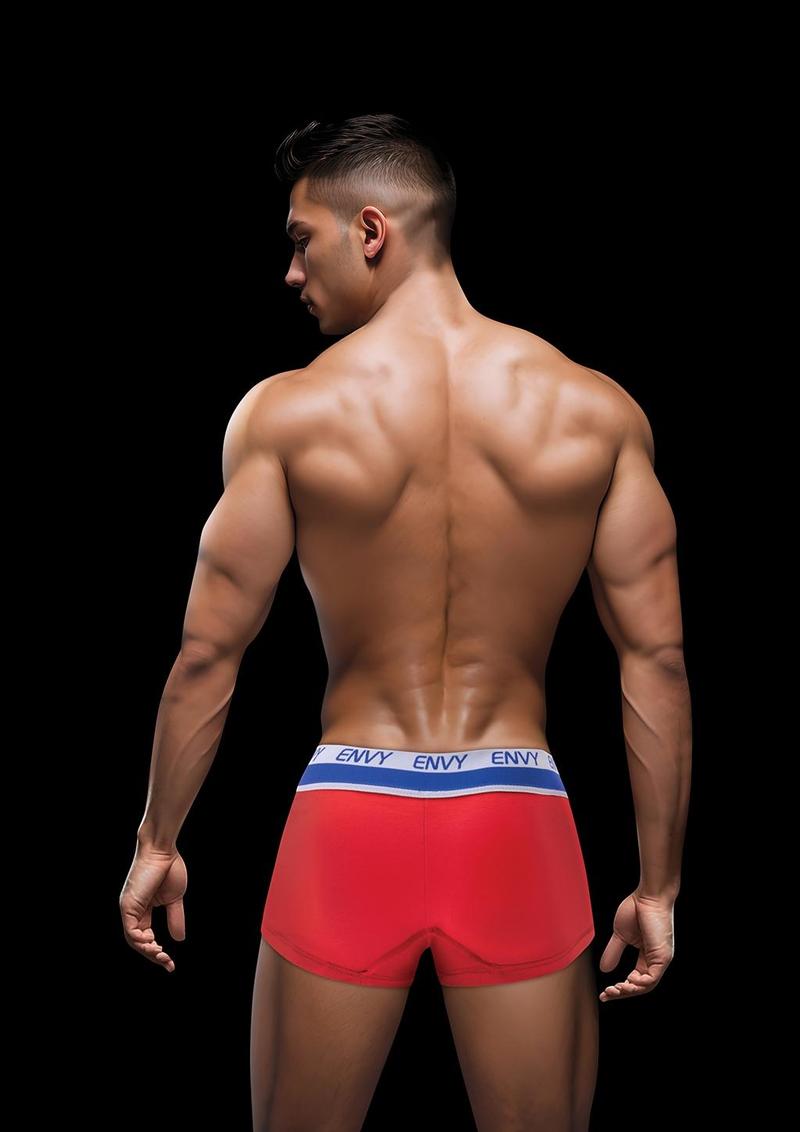 Envy Sporty Lace-Up Trunk - Red - Large/XLarge