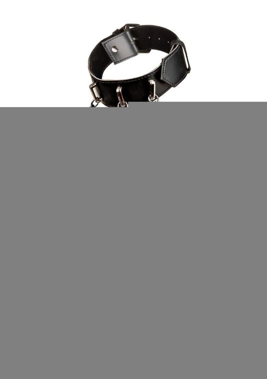 Euphoria Collection Multi Chain Collar Harness - Black - One Size