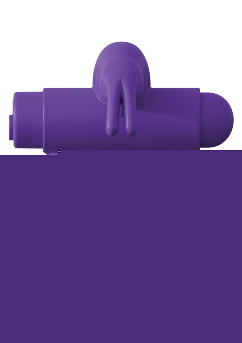 Fantasy C-Ringz Silicone Rabbit Ring Cock Ring with Remote Control - Purple