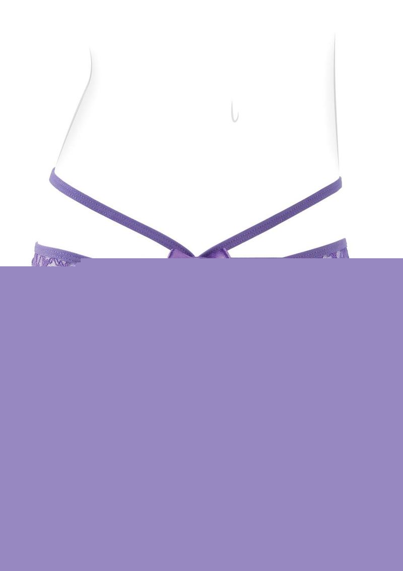 Fantasy Fore Her Thrill Her Crotchless Panty Vibe - Purple