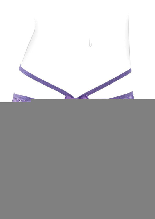 Fantasy Fore Her Thrill Her Crotchless Panty Vibe - Purple