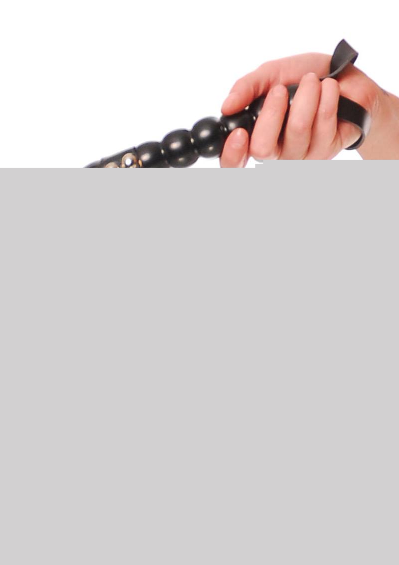 Fetish Fantasy Series Beaded Cat-O-Nine Tails - Black