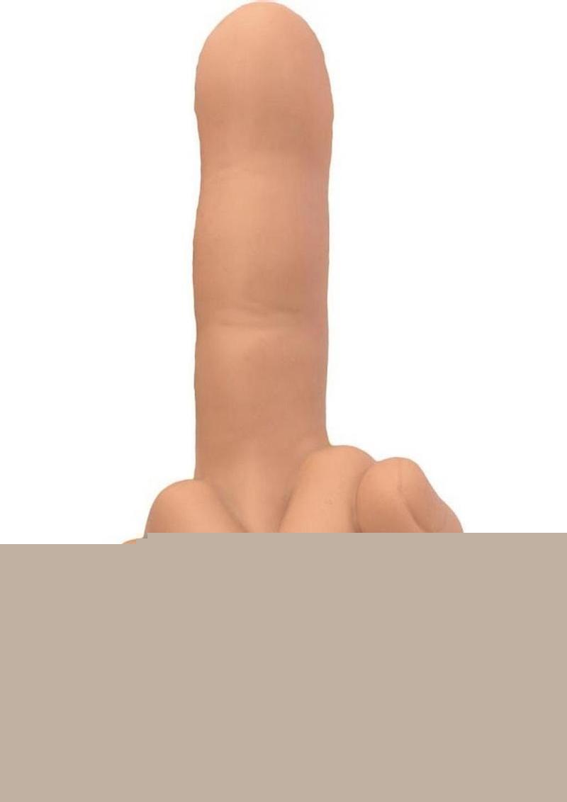 Finger Fest Flip Off Silicone Dildo - Vanilla