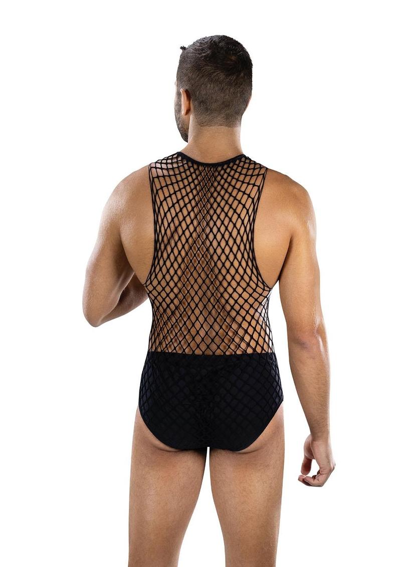 Full Effect Fishnet 2-Piece Set Blk