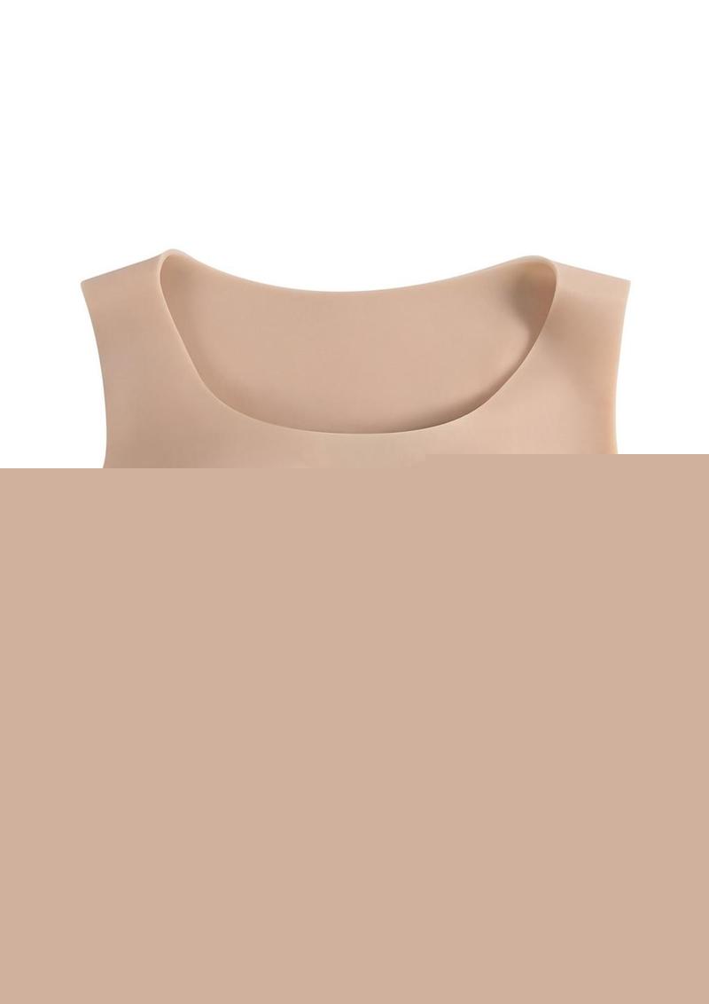 Gender X Breast Plate Silicone C Cup - Vanilla