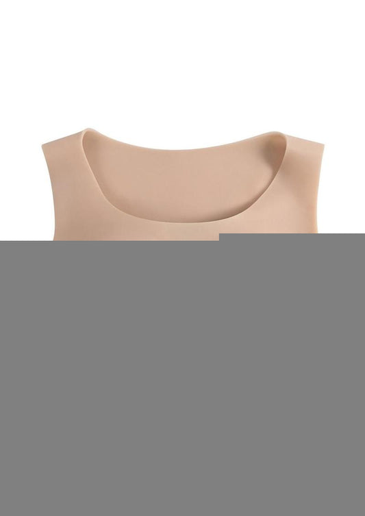 Gender X Breast Plate Silicone C Cup - Vanilla