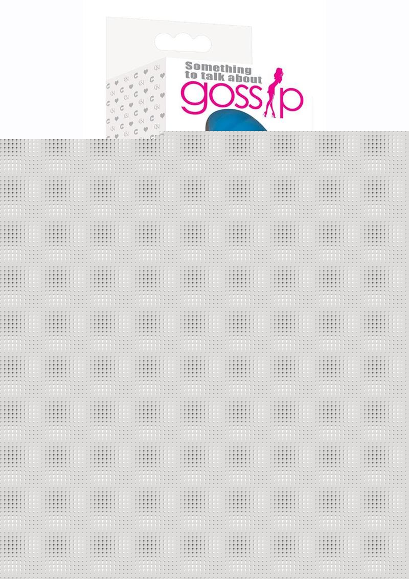Gossip Diana 20x Rippled Silicone Rabbit Vibrator - Blue