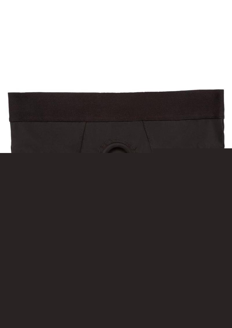 Her Royal Harness Backless Brief - Black - Large/XLarge