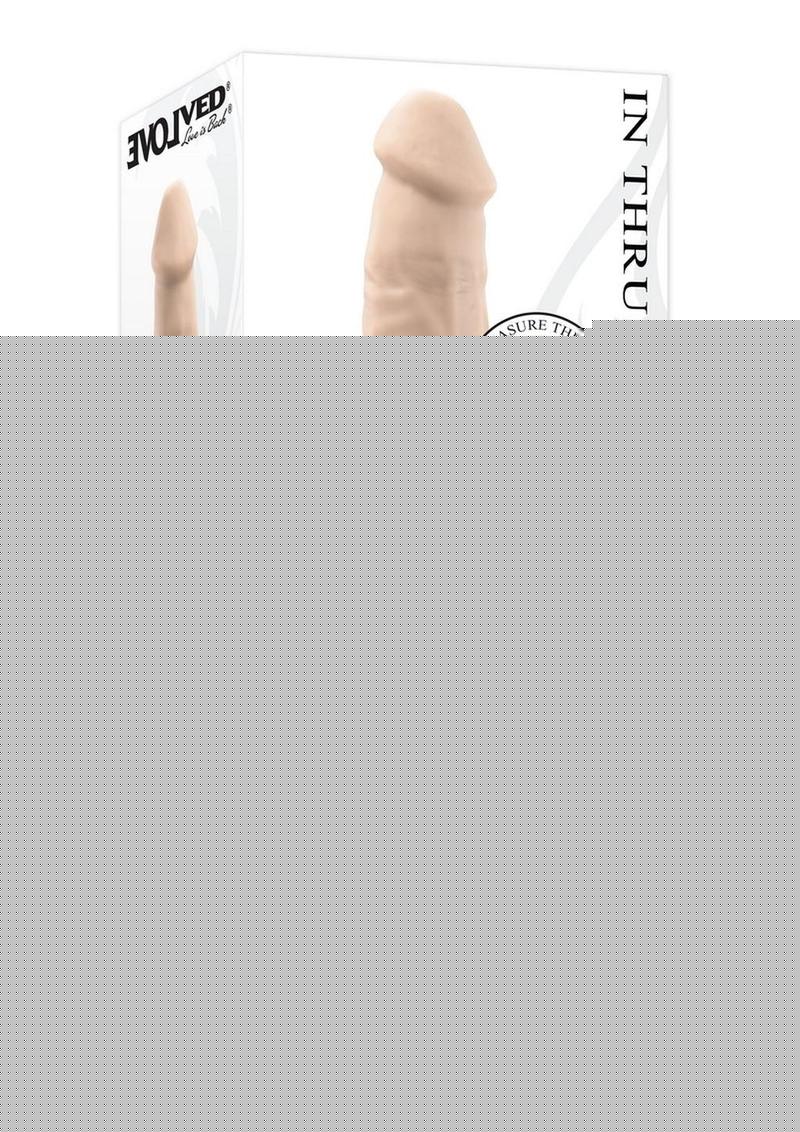 In Thrust We Trust Rechargeable Silicone Dildo with Remote - Vanilla