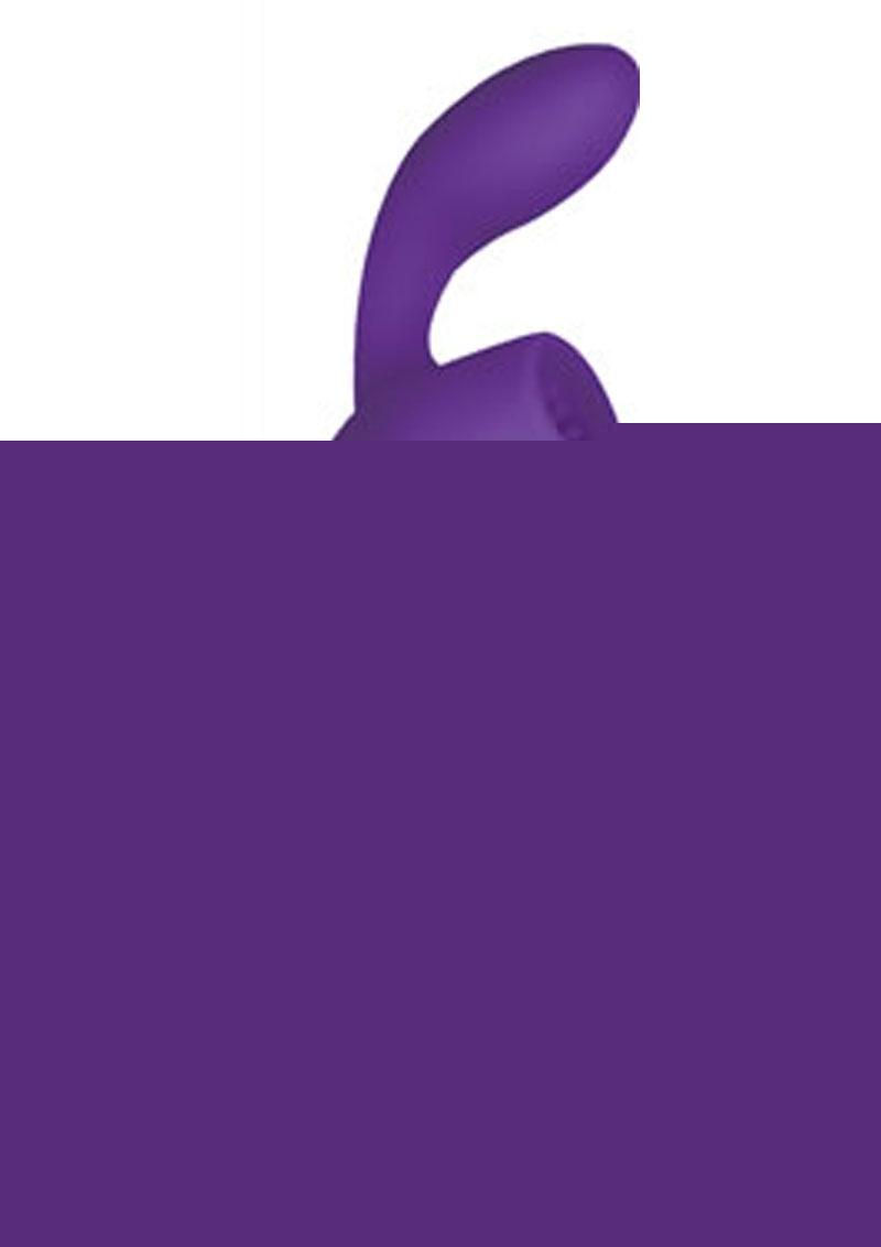 Infinitt Suction Massager Two Rechargeable Silicone Vibrator - Purple