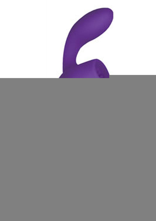 Infinitt Suction Massager Two Rechargeable Silicone Vibrator - Purple