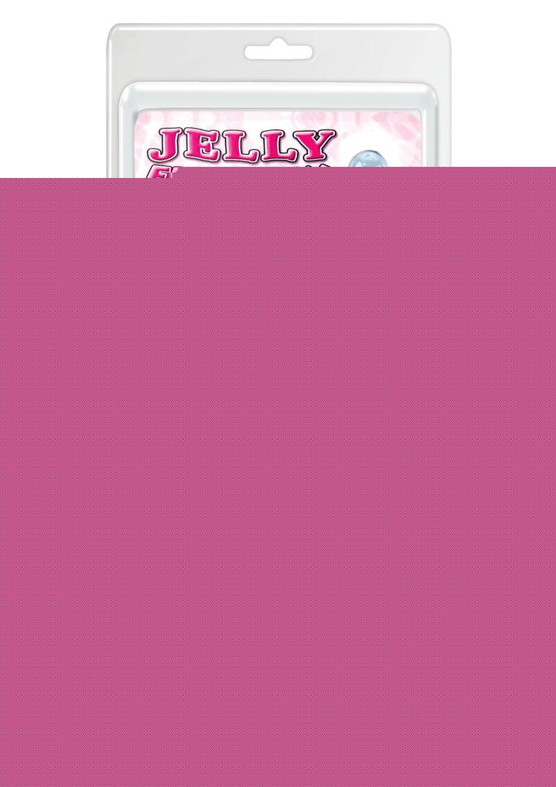 Jelly Fun Flex Beaded Anal Wand - Blue - 9.5in