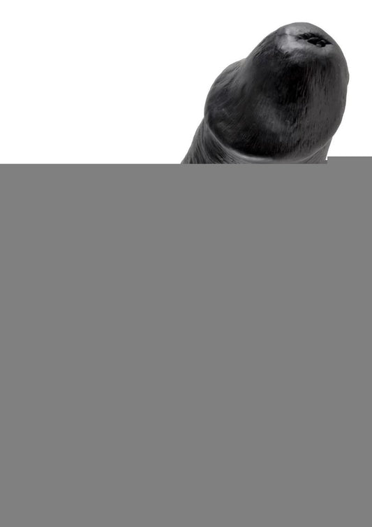 King Cock Dildo with Balls - Black - 10in