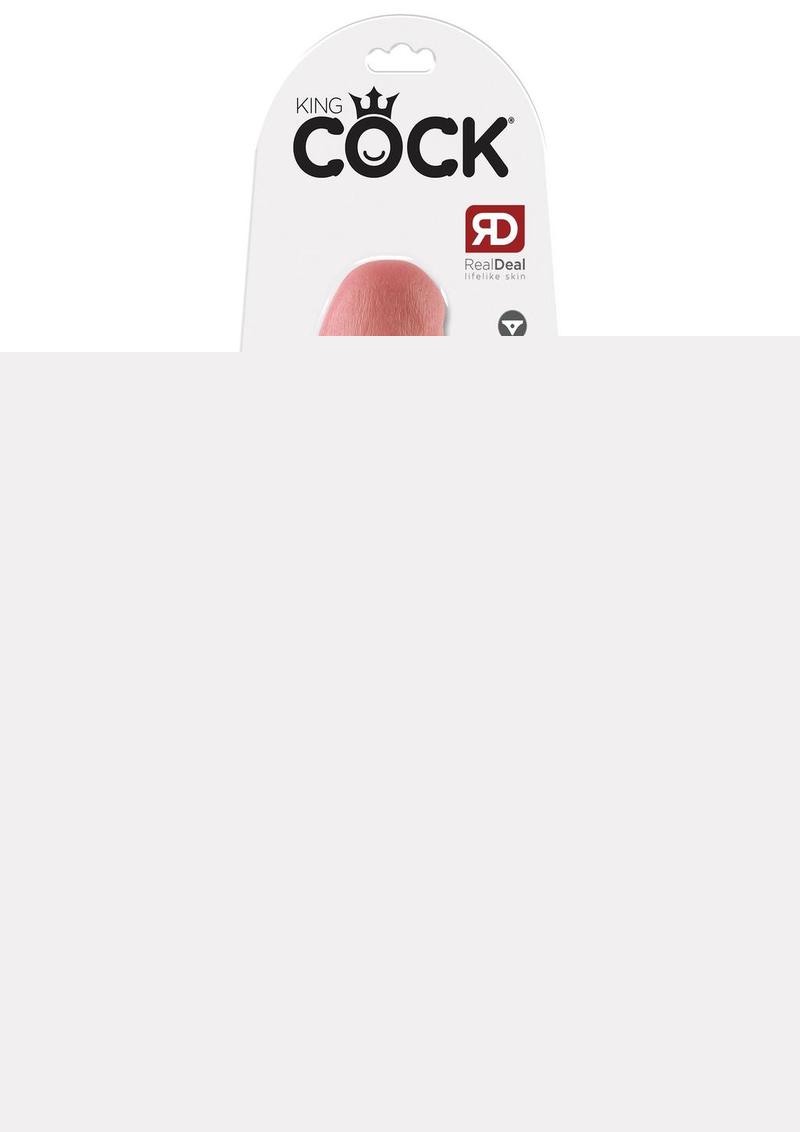 King Cock Dildo with Balls - Vanilla - 11in