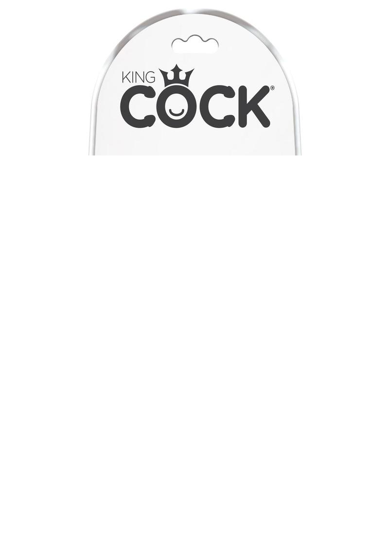King Cock Dildo with Balls - Brown/Chocolate - 6in