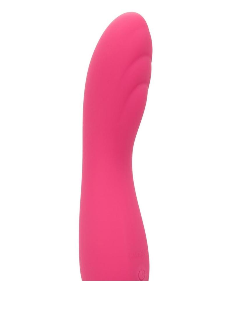 Liquid Silicone Pixies Ripple Rechargeable Vibrator - Pink