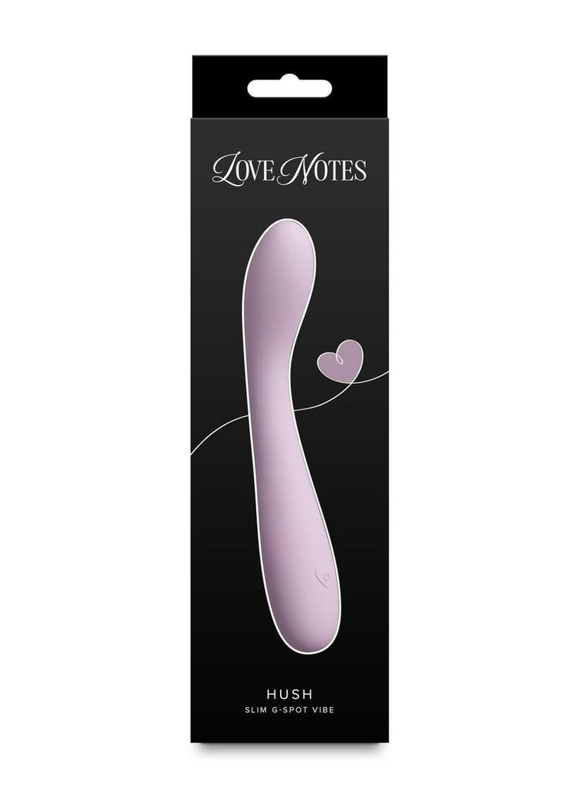 Love Notes Hush Rechargeable Silicone Flexible G-Spot Vibrator - Pink