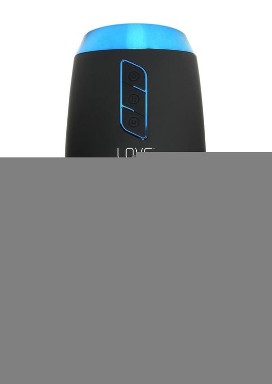 Lovebotz The Milker Slider 18x Rechargeable Stroking Masturbator - Black/Clear