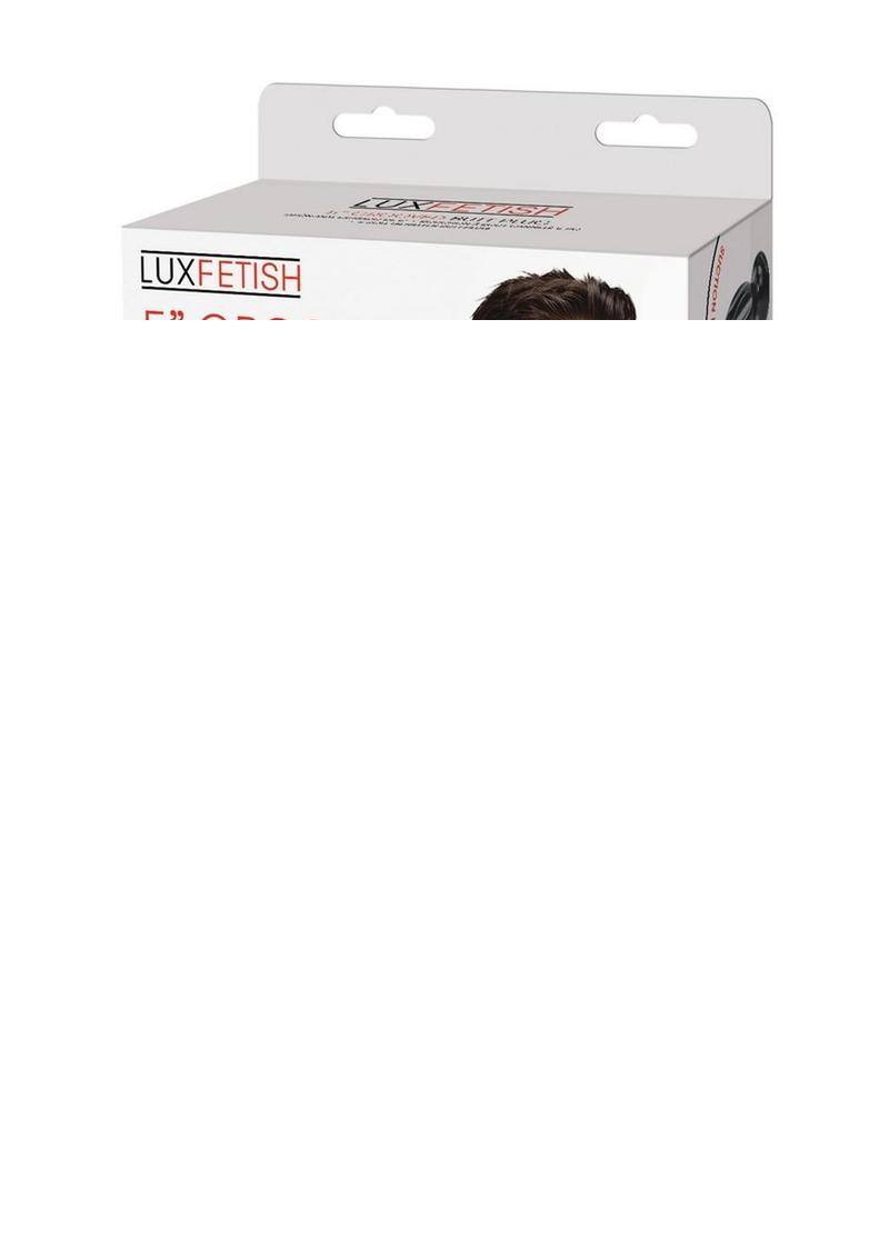 Lux Fetish Grooved Butt Plug - Black - 5in