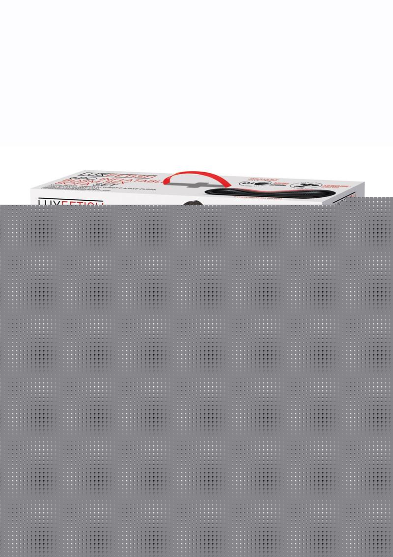 Lux Fetish Inflatable BDSM Sex Sofa - Black/Red - 6 Piece/Set