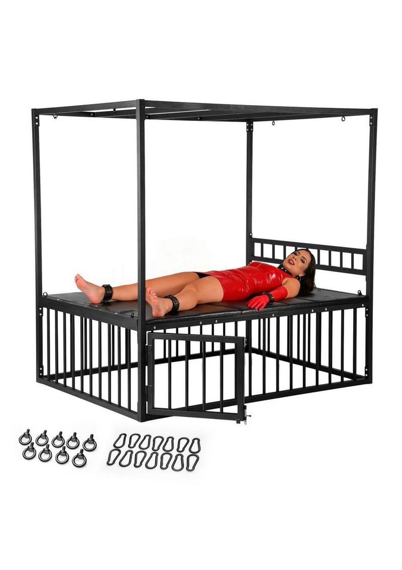 Master Series Bondage Bed - Black