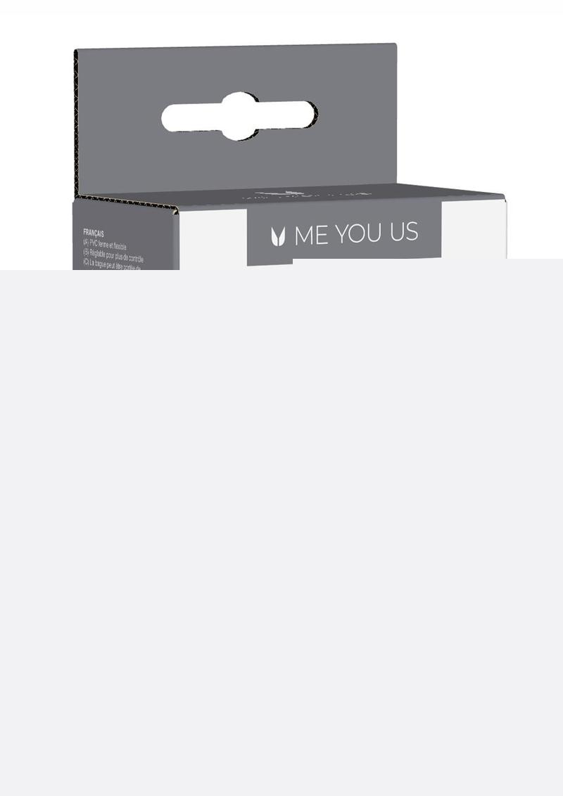 ME YOU US Ace Adjustable Cock Ring - Red