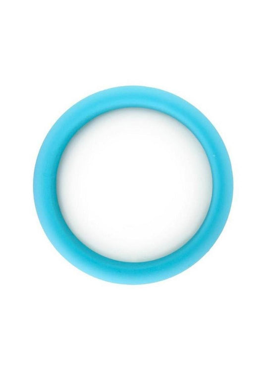ME YOU US Silicone 55mm Cock Ring - Aqua/Blue