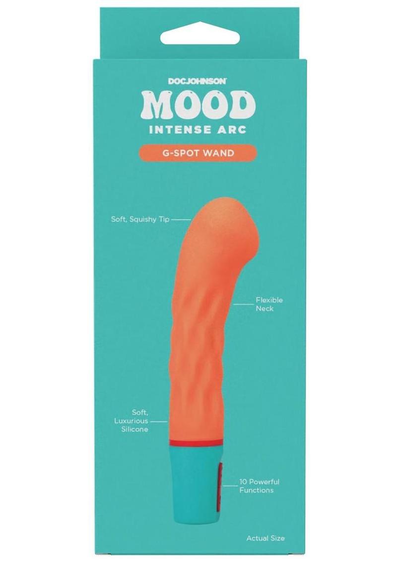 Mood Intense Arc Rechargeable Silicone G-Spot Vibrator - Orange