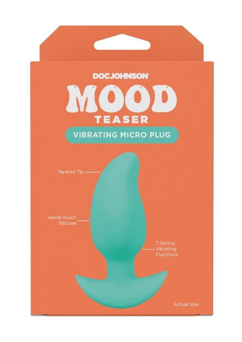 Mood Teaser Vibrating Rechargeable Silicone Micro Plug - Green