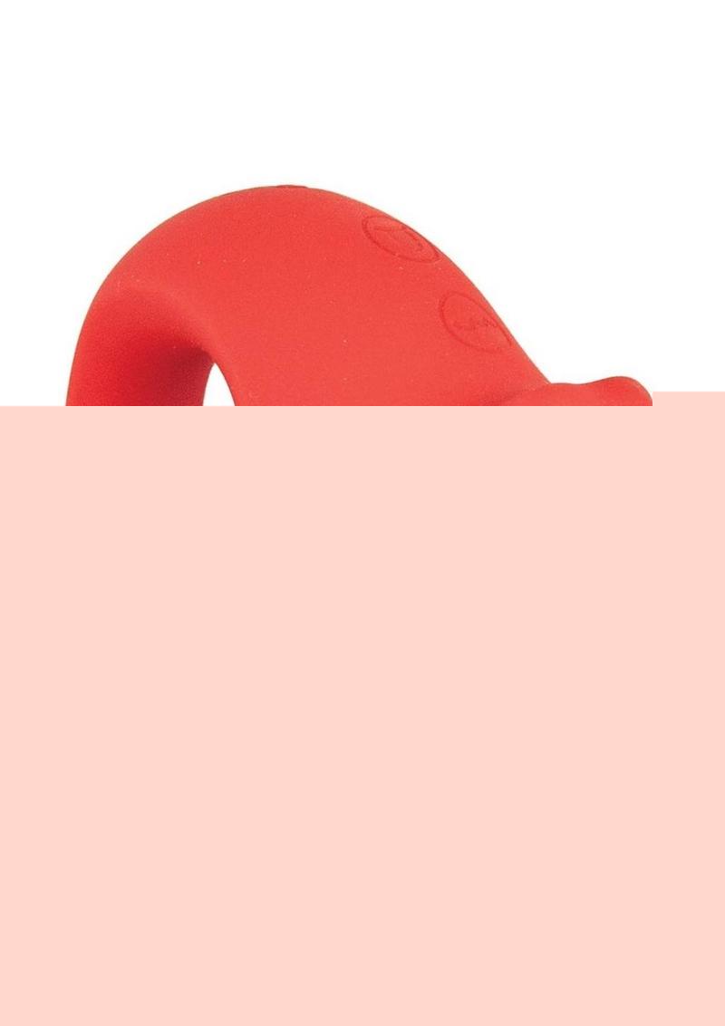 My Secret Vibrating Tongue Rechargeable Silicone Clitoral Stimulator - Red