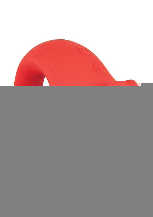My Secret Vibrating Tongue Rechargeable Silicone Clitoral Stimulator - Red