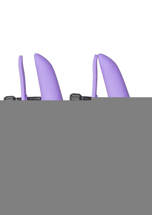 Nipplettes Virbrating Nipple Clamps - Purple