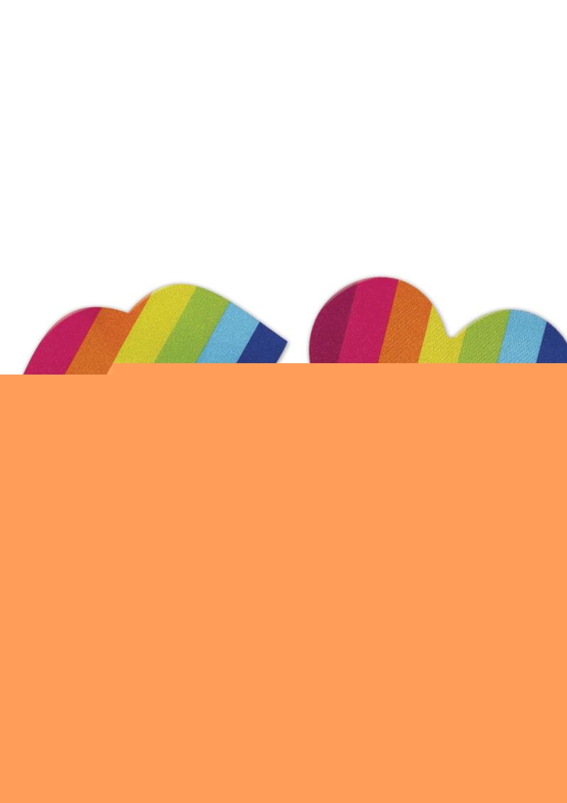 Nipplicious Rainbow Nipple Pasties - 2 Pairs - Multicolor