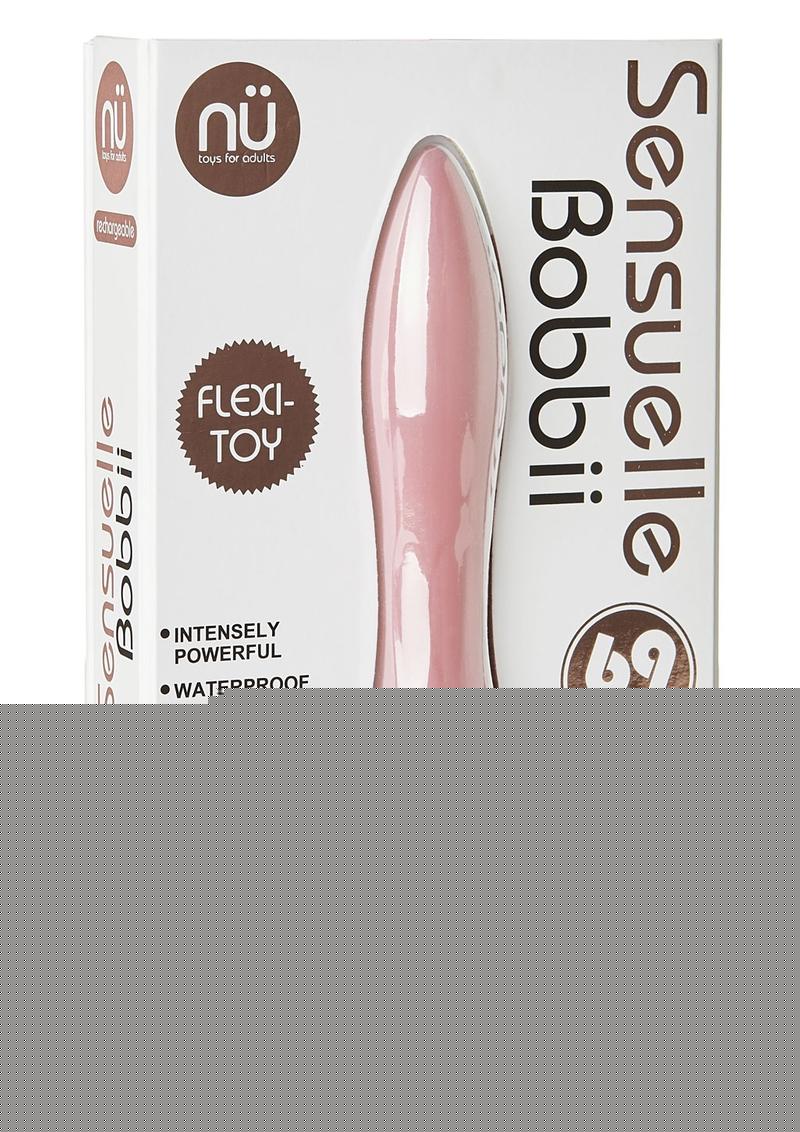 Nu Sensuelle Bobbii Rechargeable Silicone Bullet - Millennial Pink/Pink
