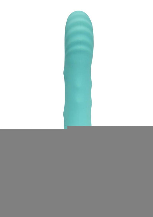Nu Sensuelle Roxii Rechargeable Silicone Wand with Roller Motion - Blue/Electric Blue