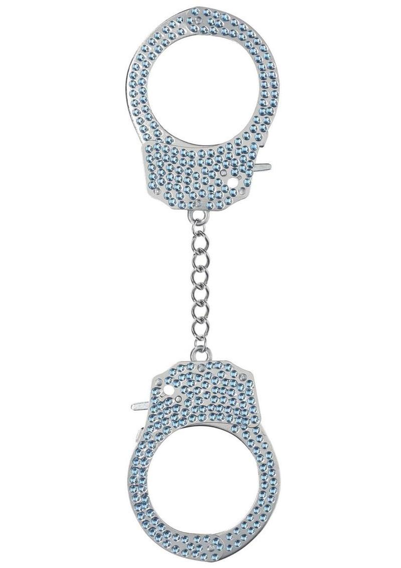 Ouch! Heavy-Duty Diamond Handcuffs - Blue