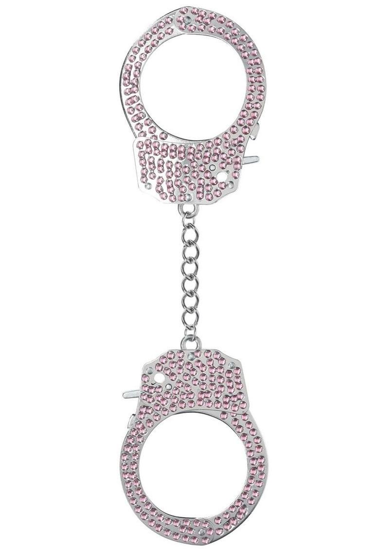 Ouch! Heavy-Duty Diamond Handcuffs - Pink