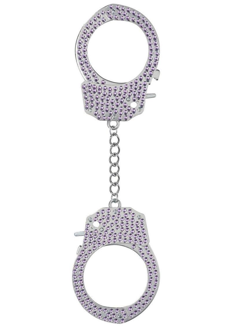 Ouch! Heavy-Duty Diamond Handcuffs - Purple