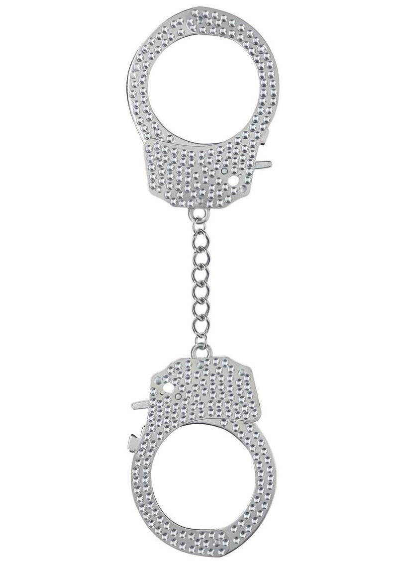 Ouch! Heavy-Duty Diamond Handcuffs - Silver