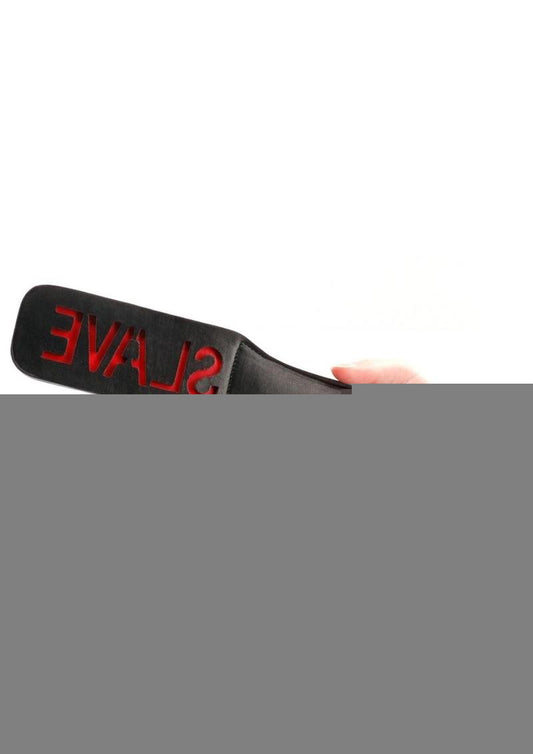 Ouch! Leather Paddle Slave - Black