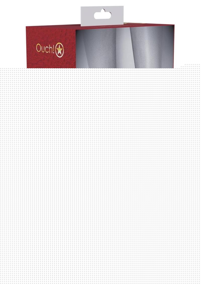 Ouch! Milan Collection Leg Cuffs - Black/Red